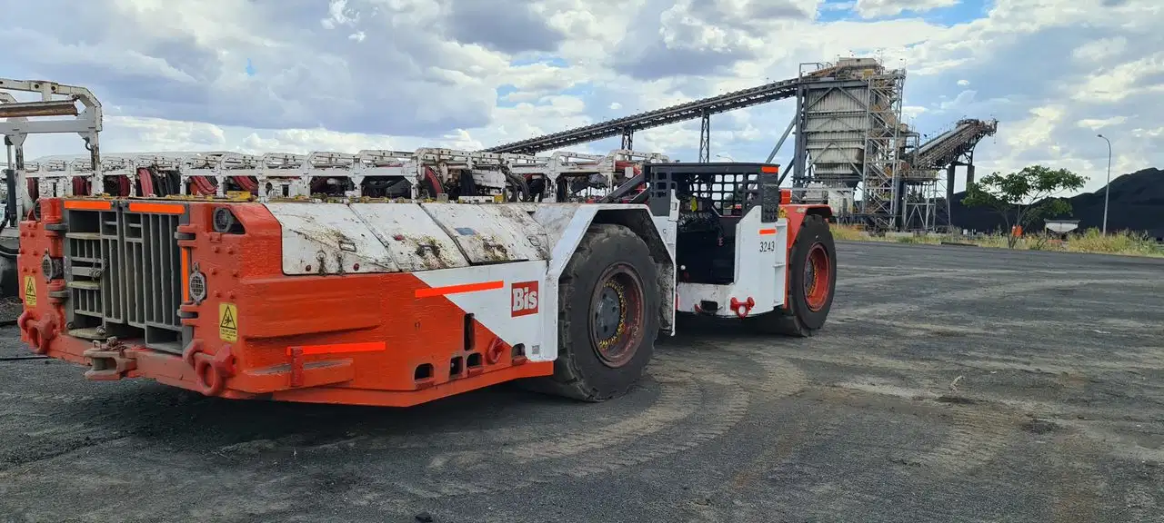 Machine at mining site