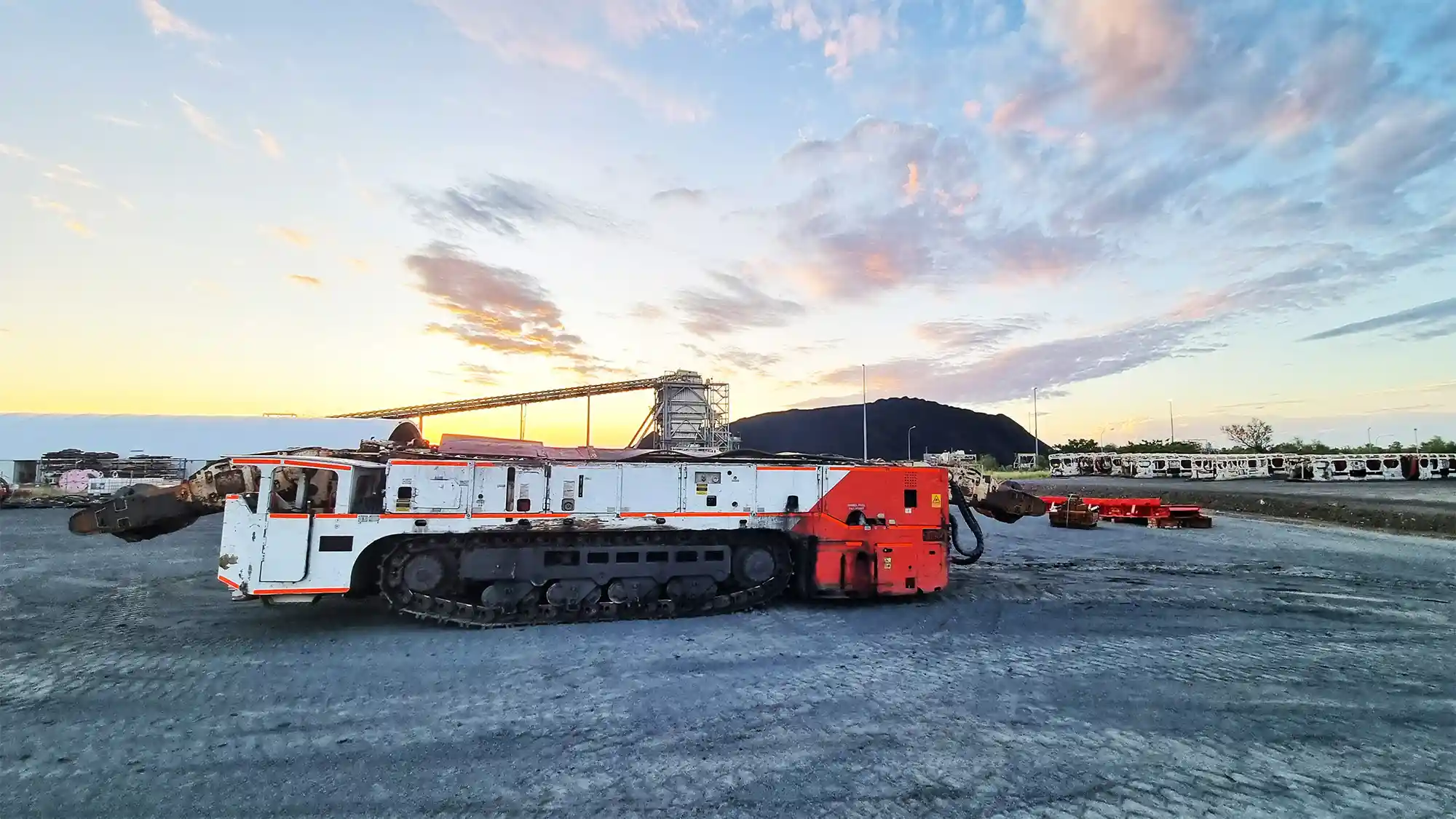 Machine at mining site