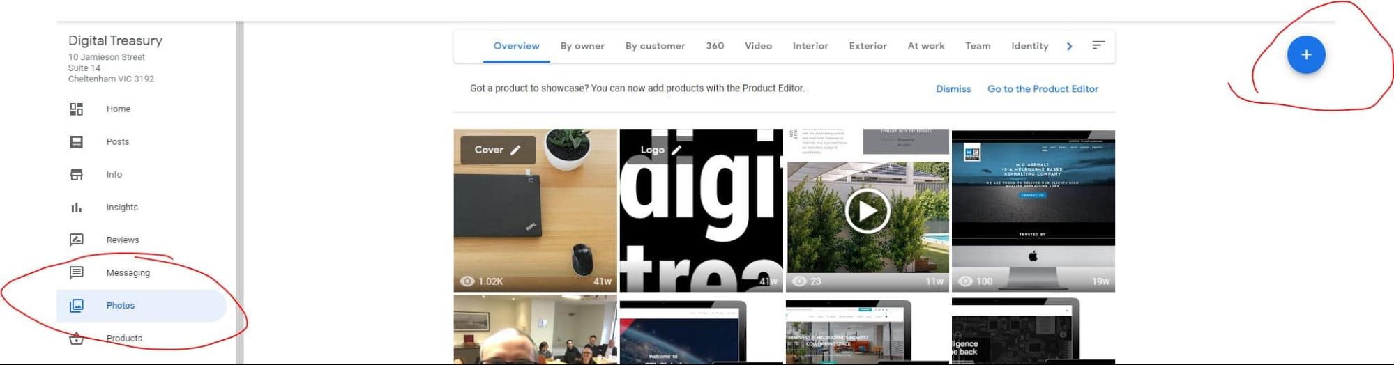 how to add gmb images