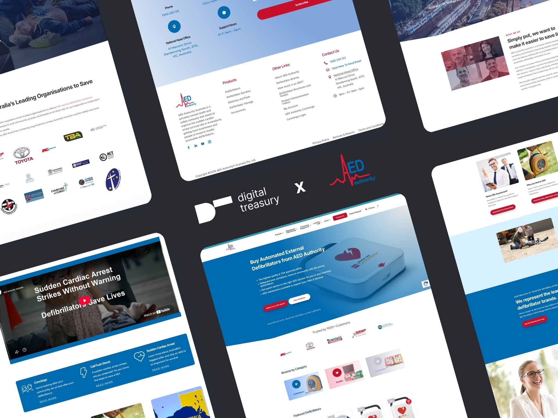 AED Authority eCommerce site by Digital Treasury