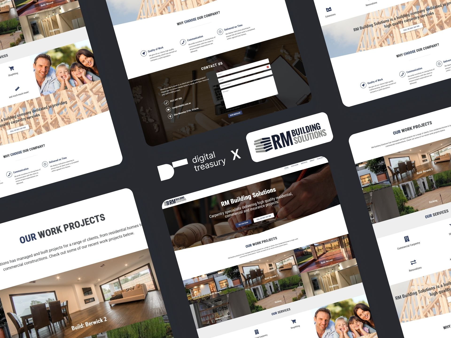 RM Building Solutions website rebuilt by Digital Treasury