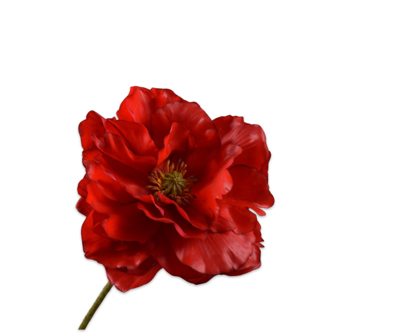 Artificial flower stem without background