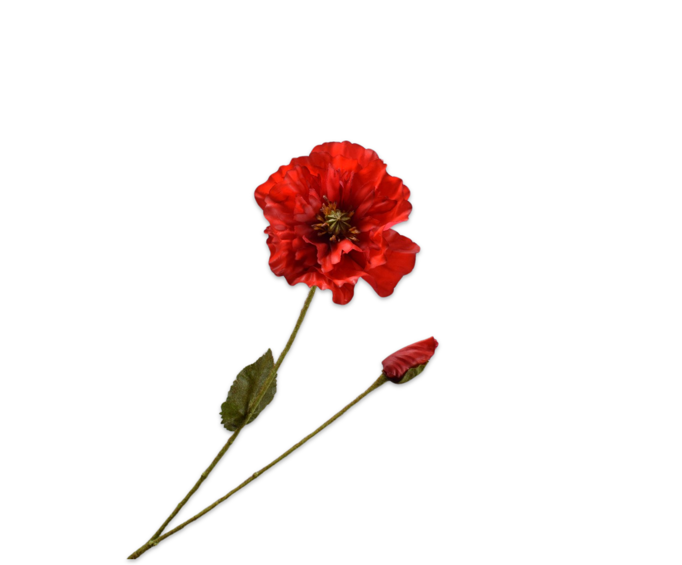 Artificial flower stem without background