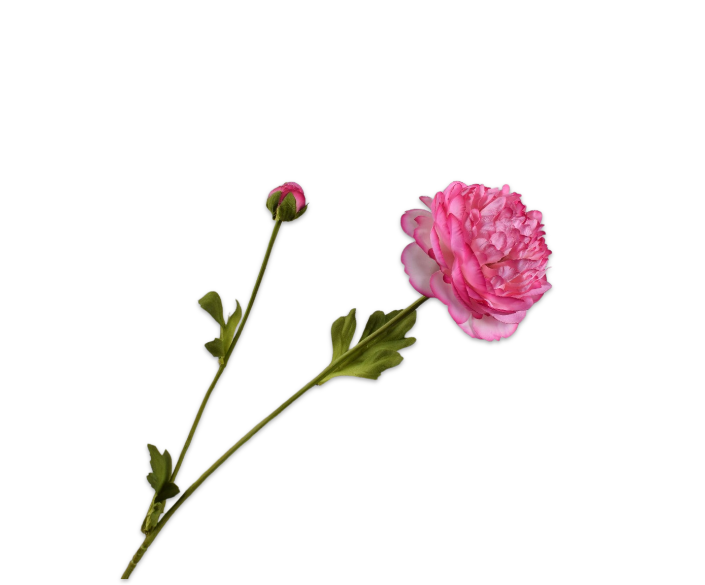Artificial flower stem without background