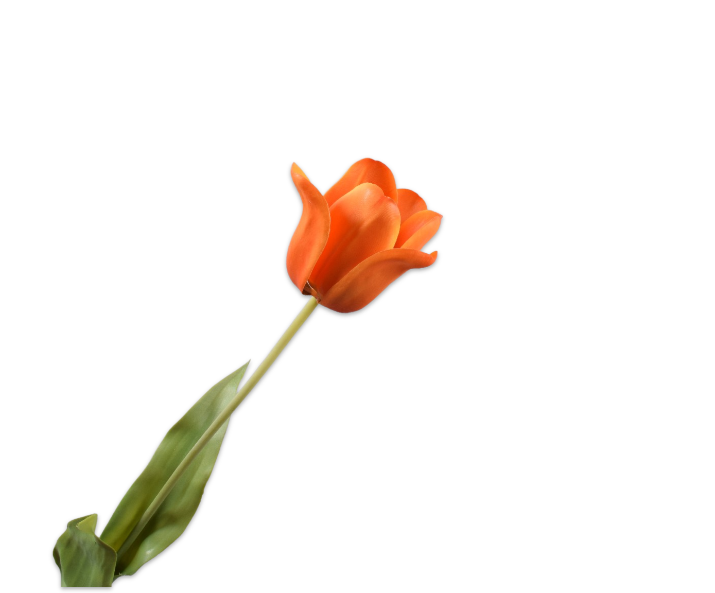 Artificial flower stem without background