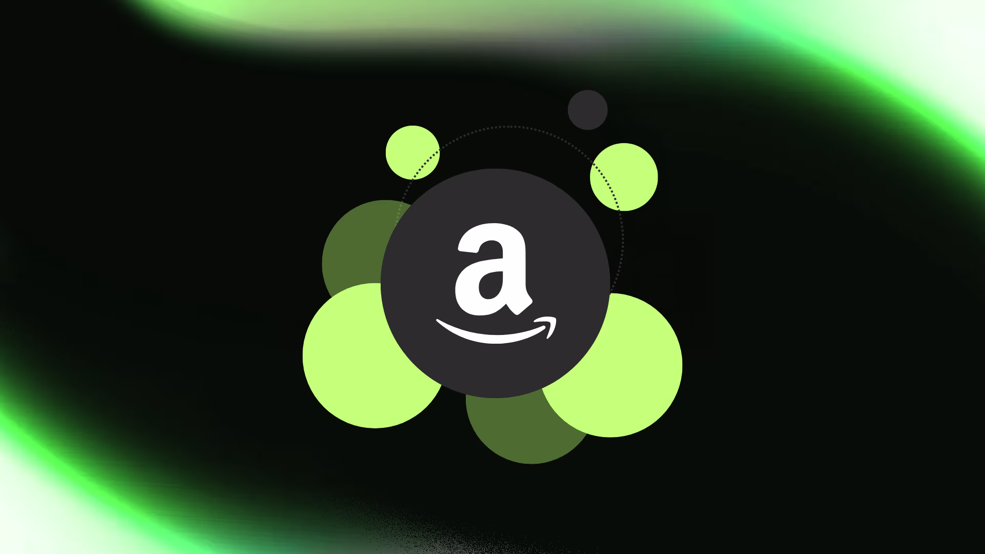 Amazon logo met cirkels