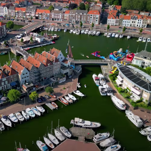 Droneshot van Middelburg