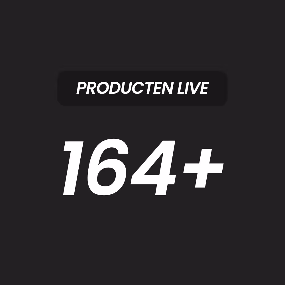 Producten live visual, 164+