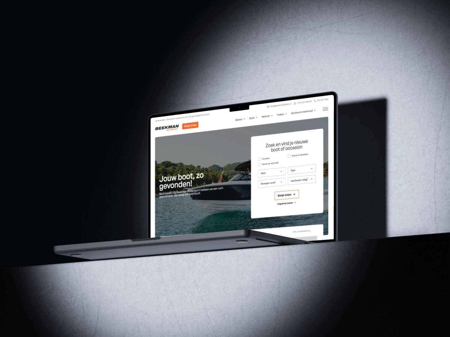 Website van Beekman Watersport uitgelicht
