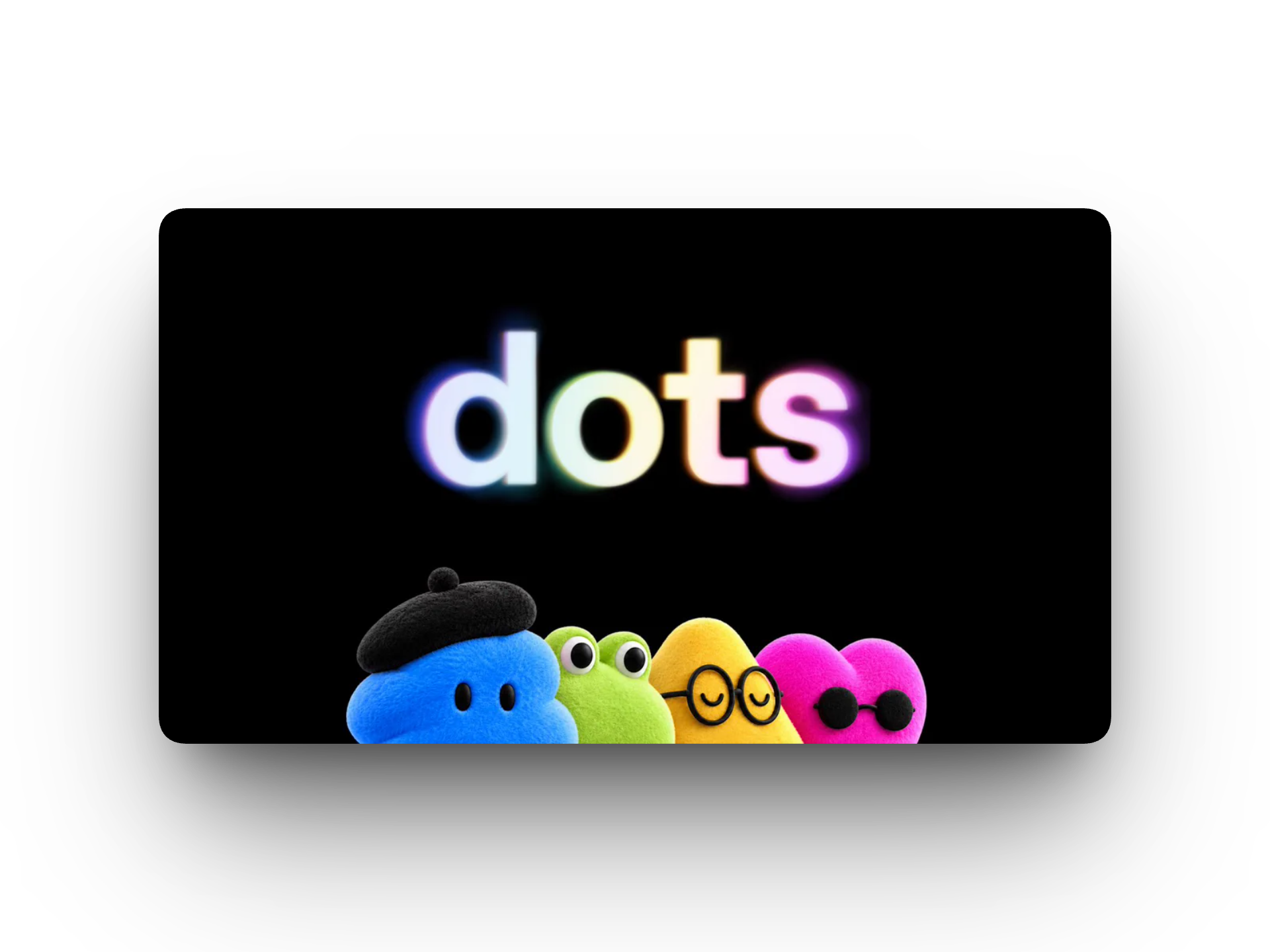Logo van OpenAI Dots met de kleurrijke Dots-figuurtjes
