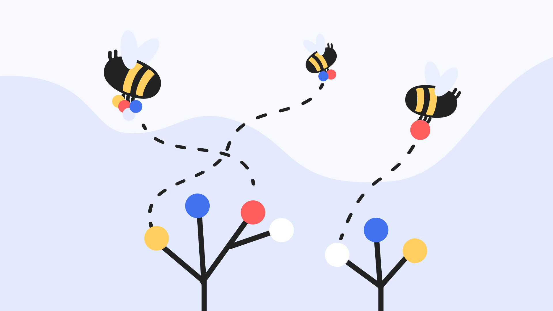Illustration of a person stepping up a bar chart, representing the process of completing tasks and achieving results in a benchmark challenge on the Next platform.