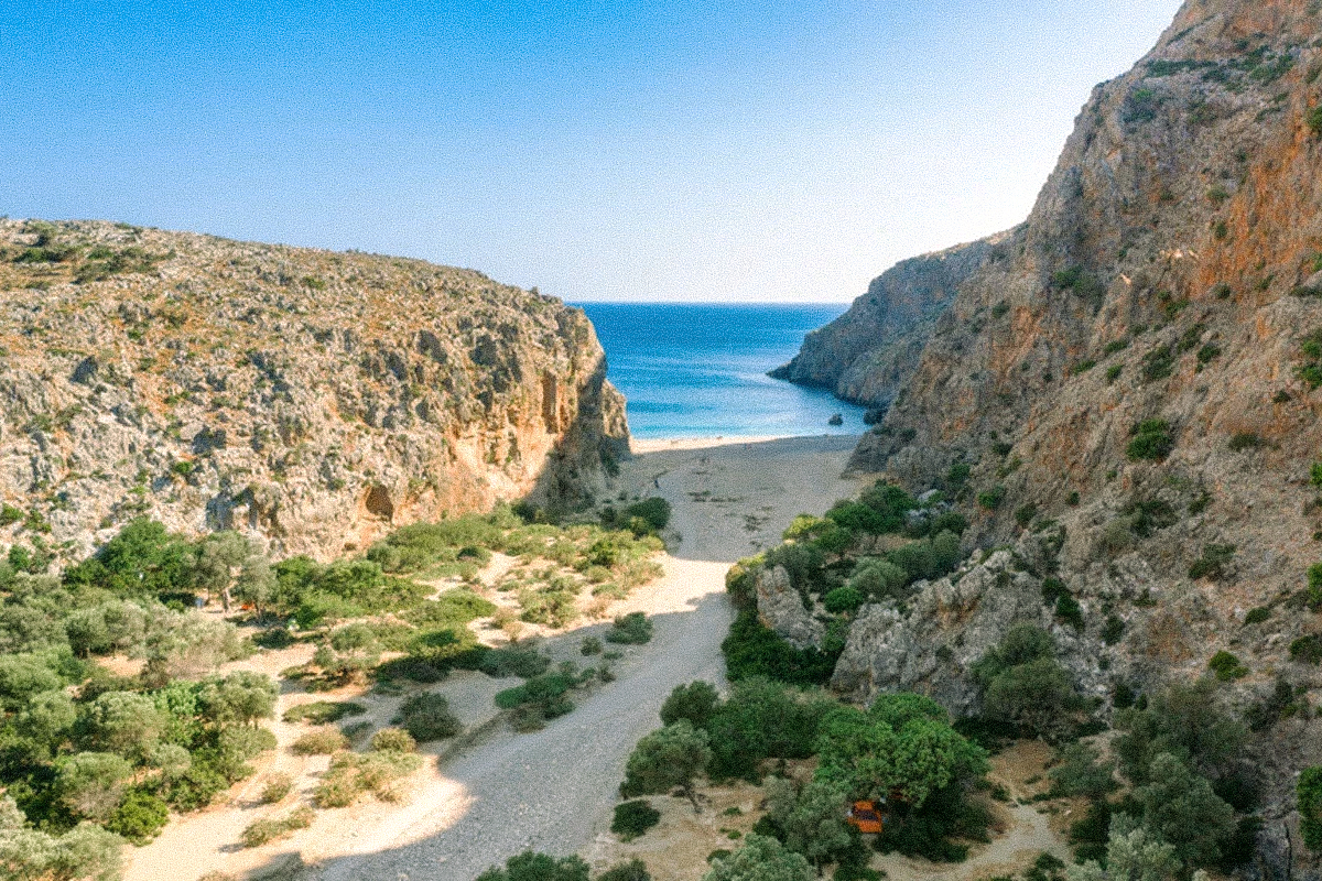 Agiofaraggo-Schlucht