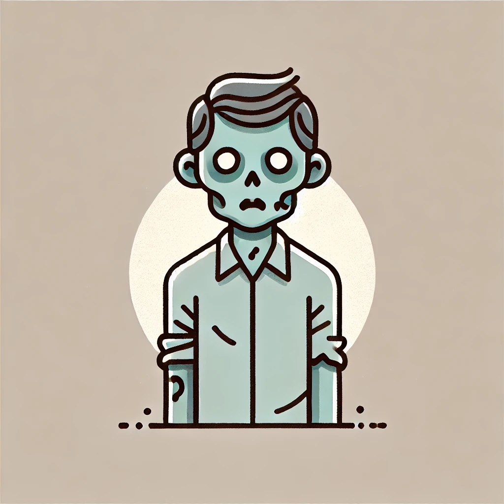 Cartoon zombie character, symbolizing the repeated claims that SEO is dead