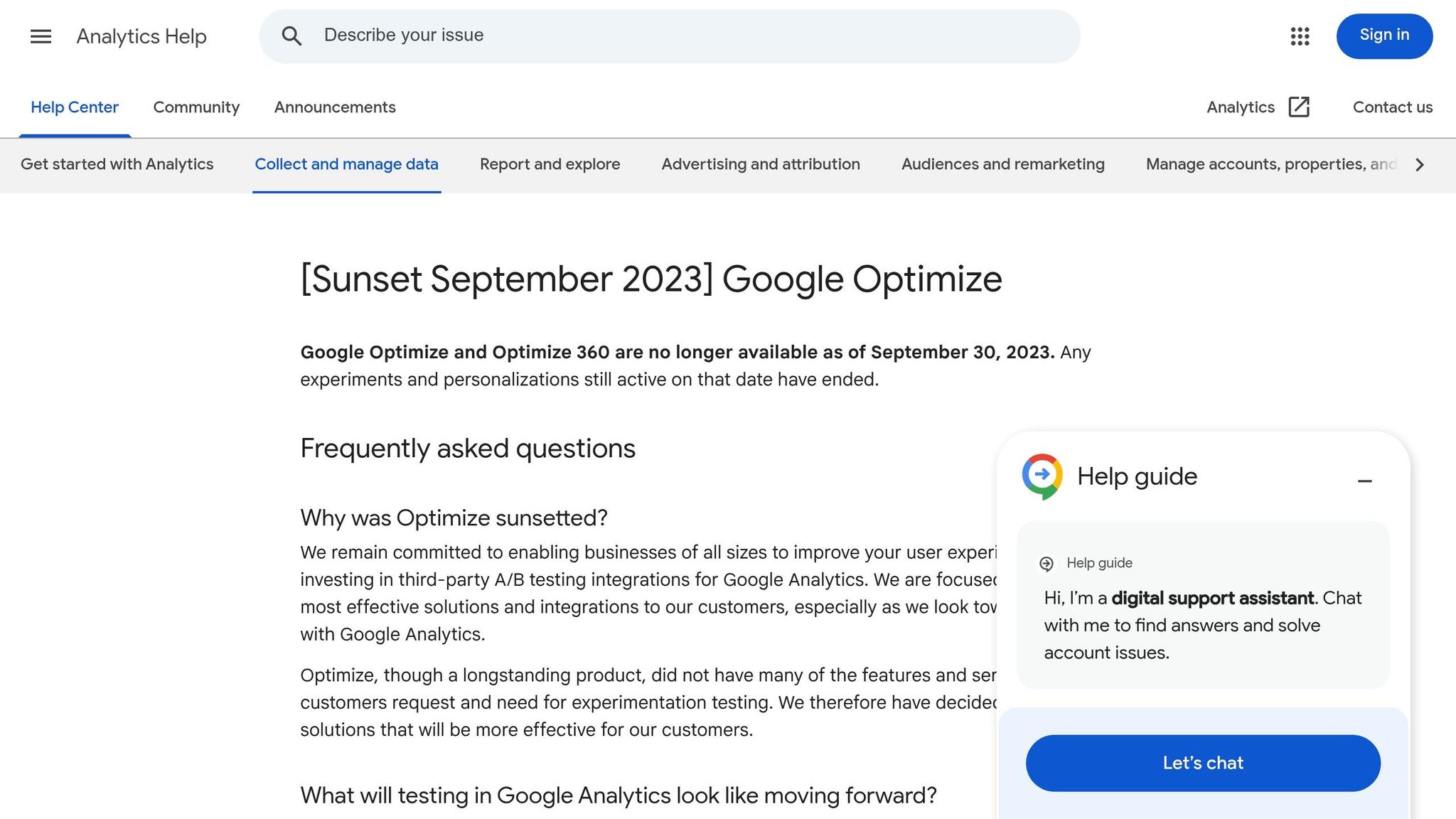 Google Optimize