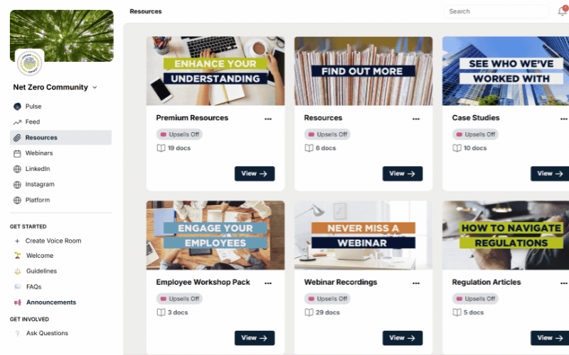 The Climate Essentials Net Zero Community — peer discussions, webinars, resources and regulatory updates for sustainability teams
