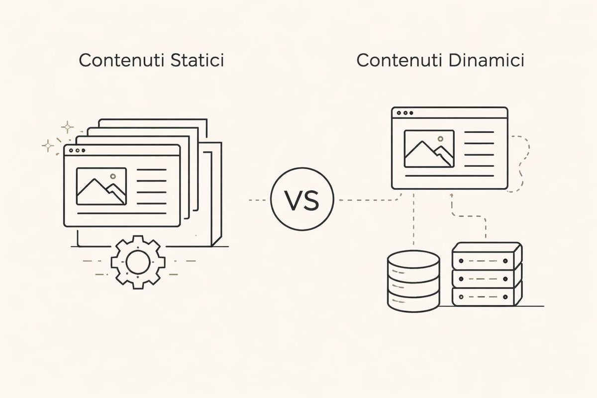 Differenze siti statici dinamici