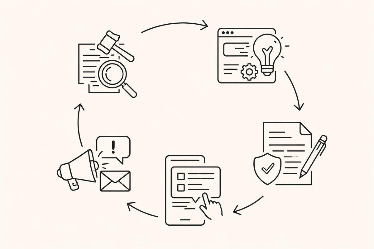 Processo di aggiornamento privacy policy