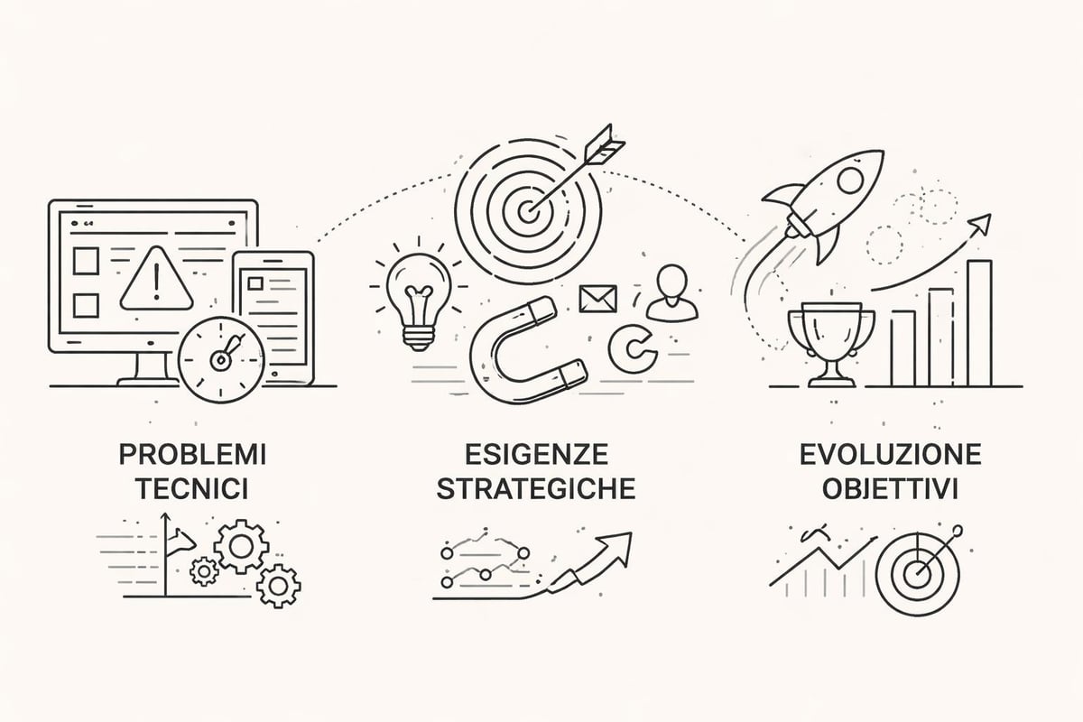 Motivazioni strategiche e tecniche per rifare un sito web