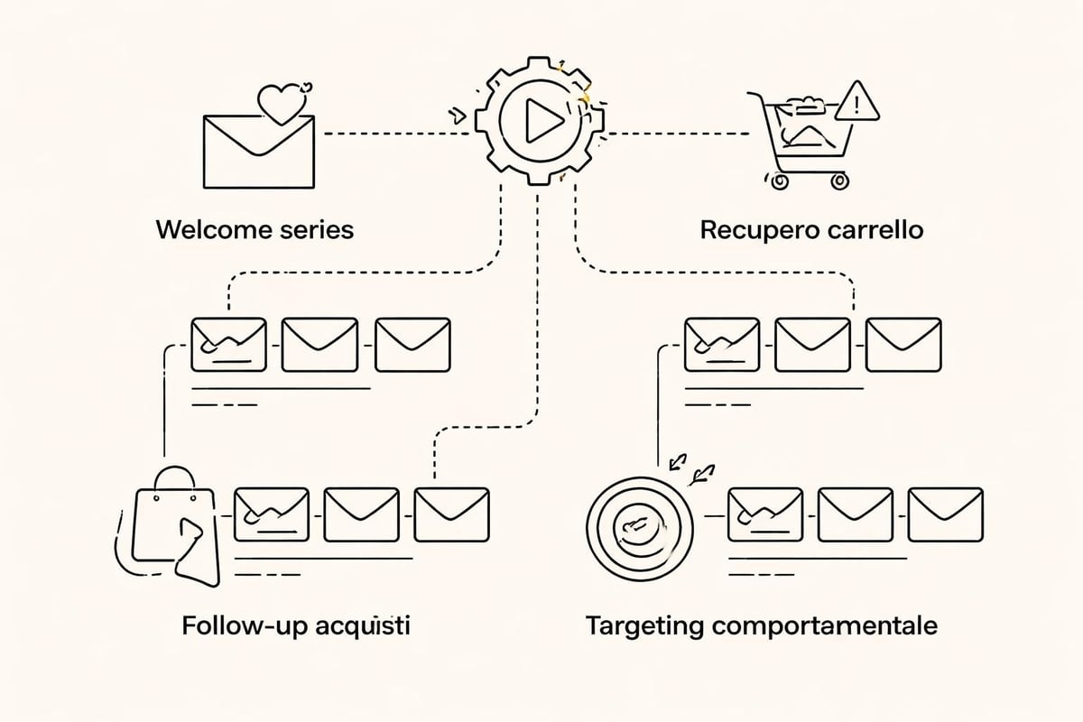 Automazione email marketing workflow