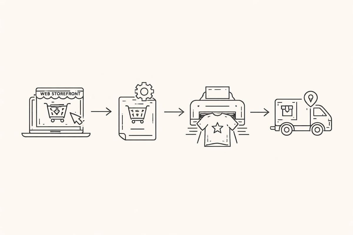 Processo ordine print on demand