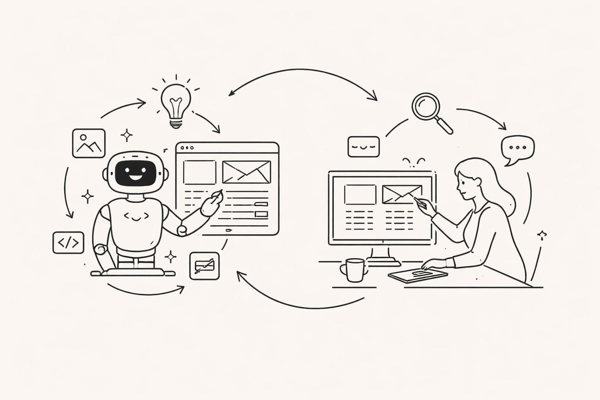 Workflow integrato AI e professionista