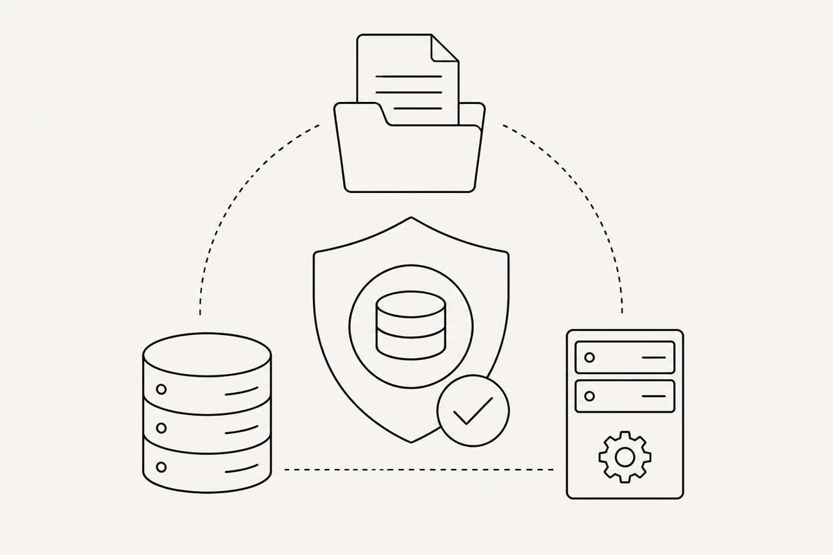 Componenti backup sito web