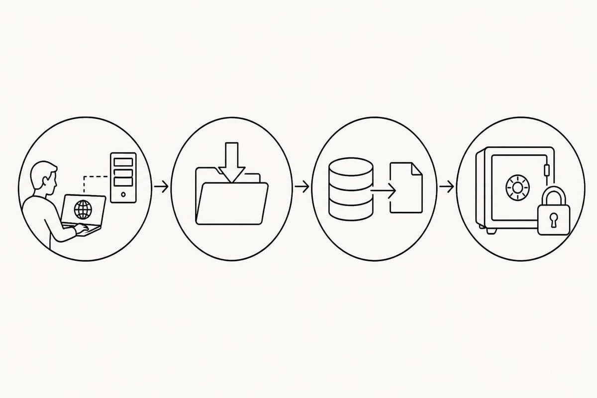 Processo backup manuale
