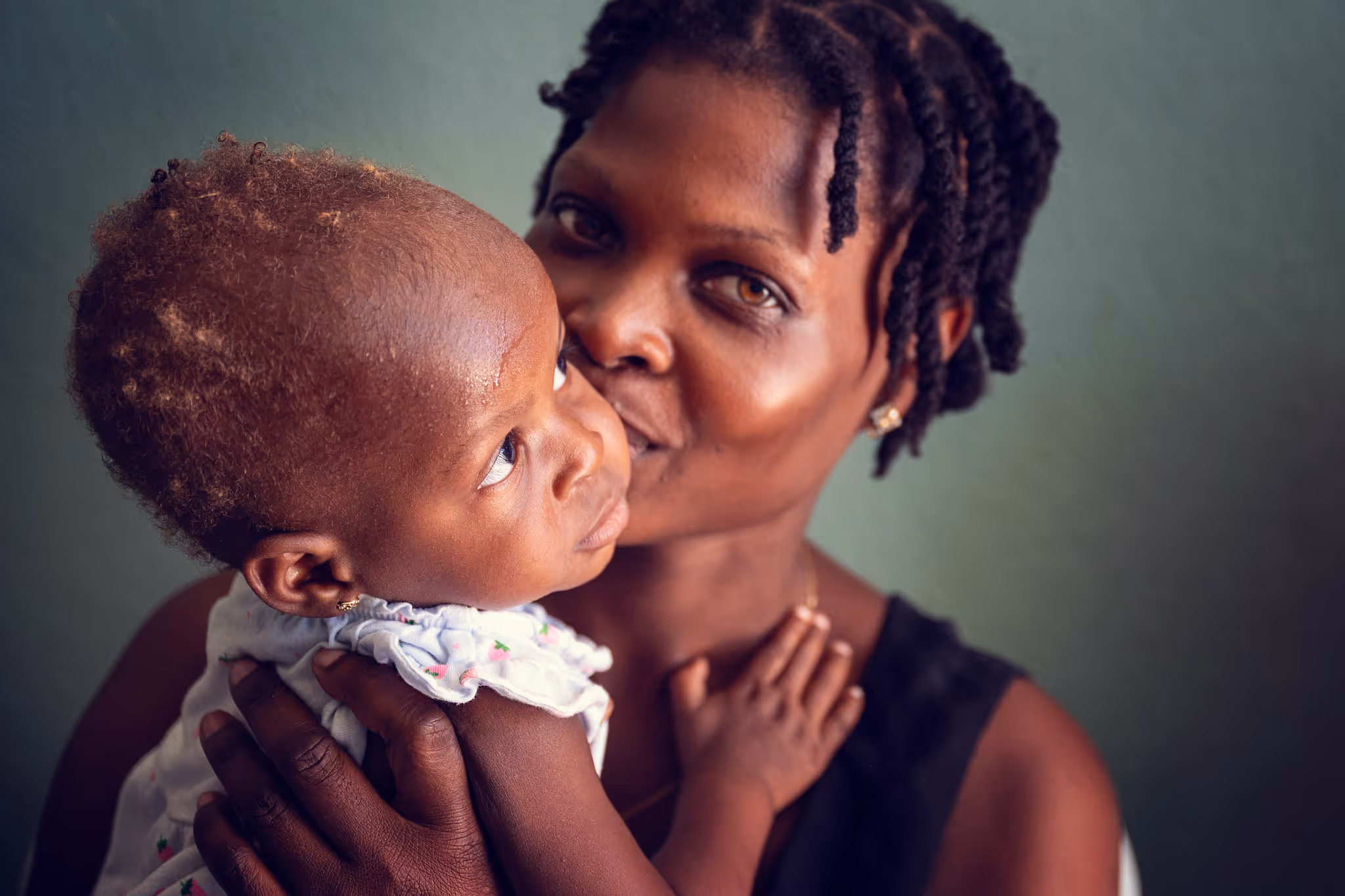 Haitian mother with her child