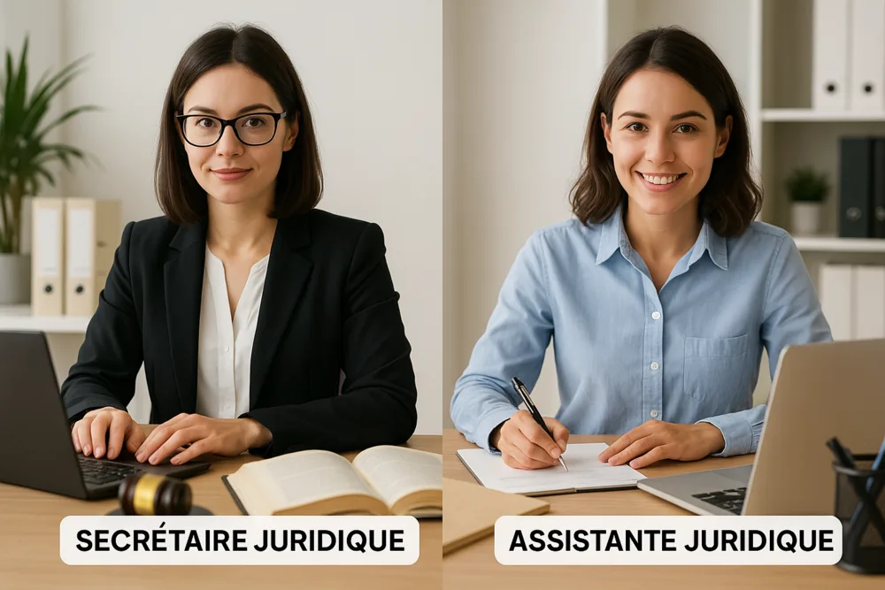 Quelle différence entre assistante juridique et secrétaire juridique