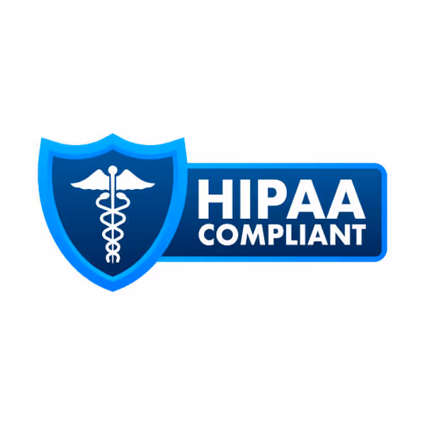 HIPAA compliant certification badge