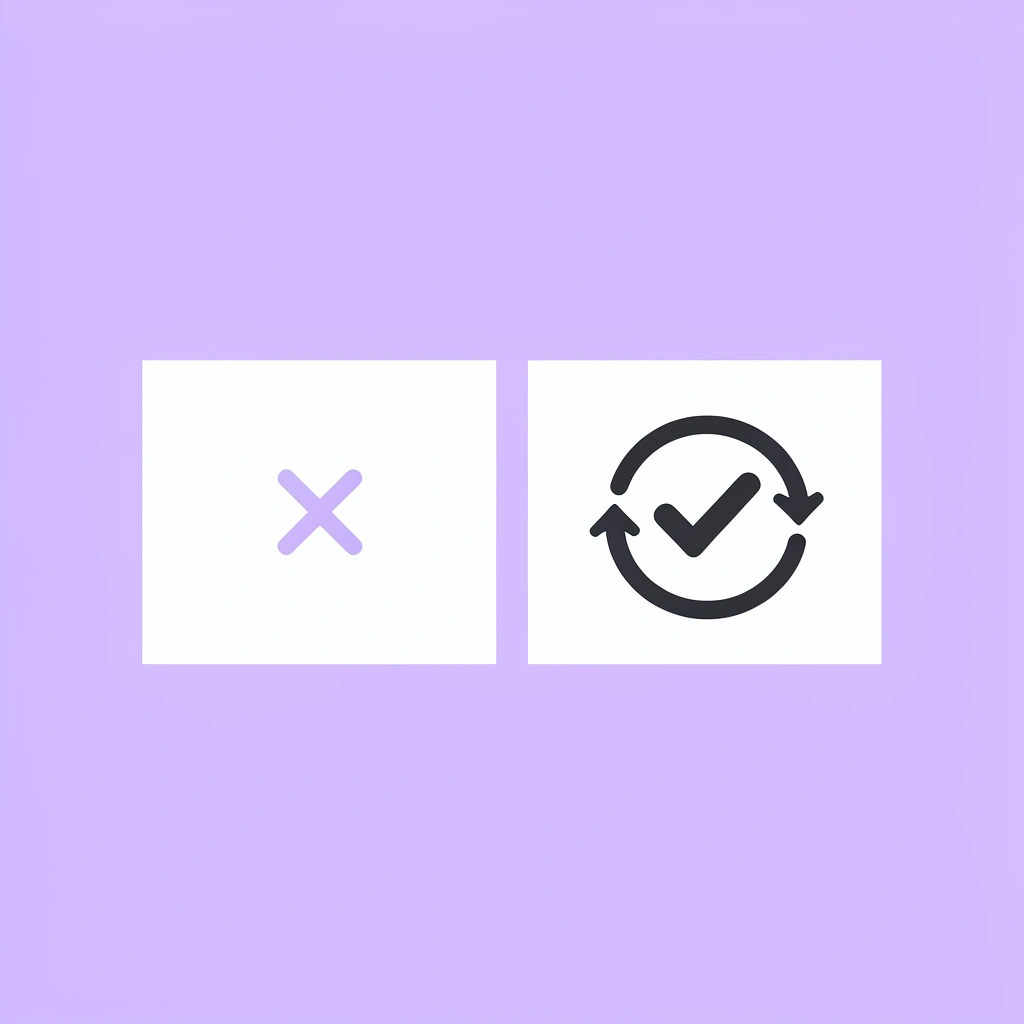 Before and after comparison showing stopping operations with X mark versus proper dissolution with checkmark - How To Dissolve An LLC In Mississippi