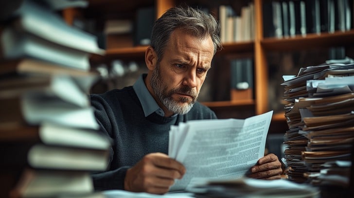 man reading a document - How to Dissolve an LLC in Idaho