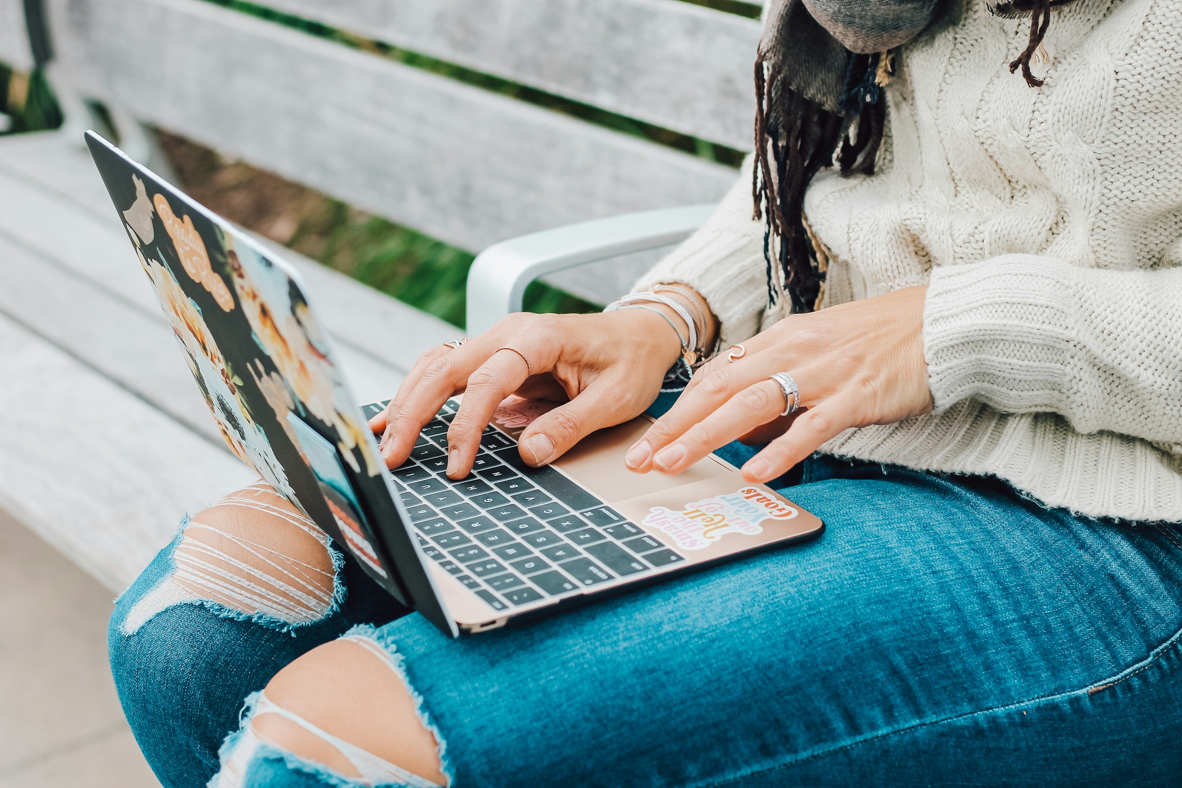 woman working on her laptop -  Online Grading System