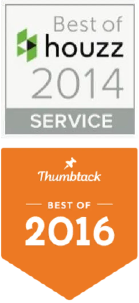 The best of houzz 2012 service award.