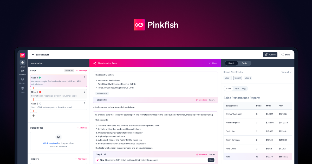 Pinkfish: AI automation for the post-RPA era