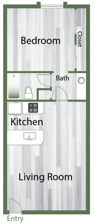 Floor-plan diagram at Montana on Butler.