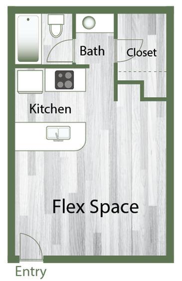 Floor-plan diagram at Montana on Butler.