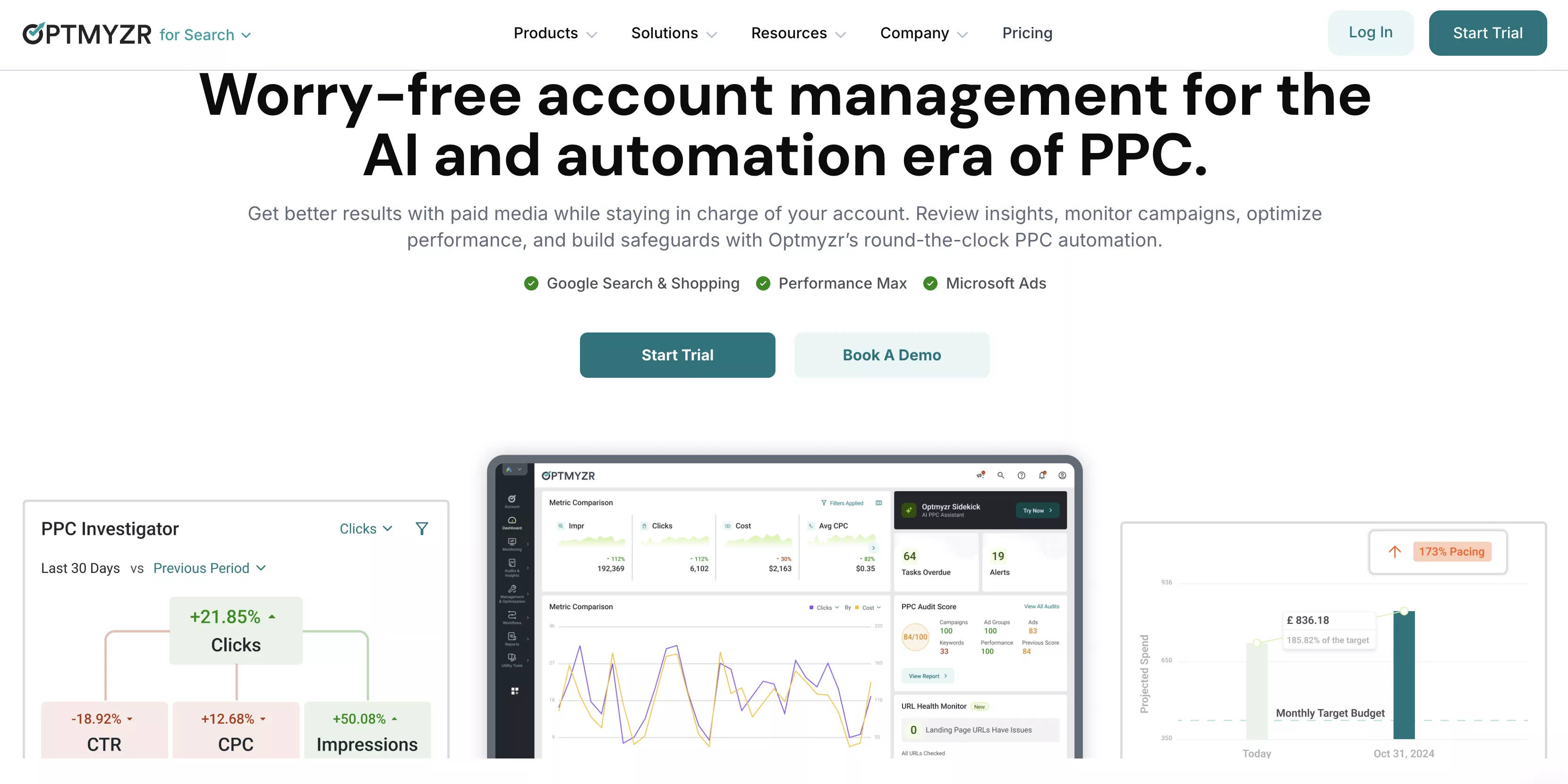 Optmyzr website