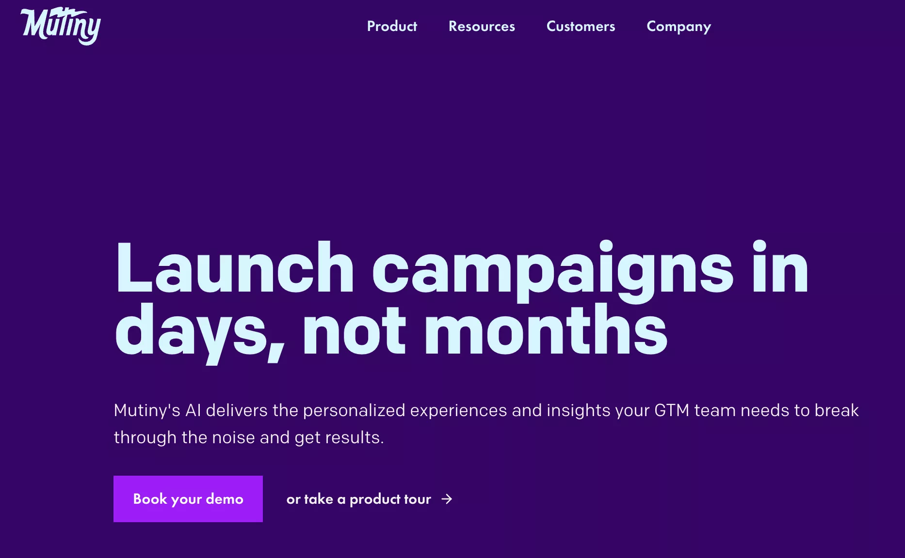 Mutiny website