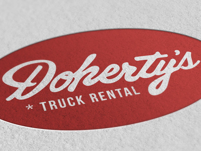 Doherty's Truck Rentals logo and website by Brandish Studio