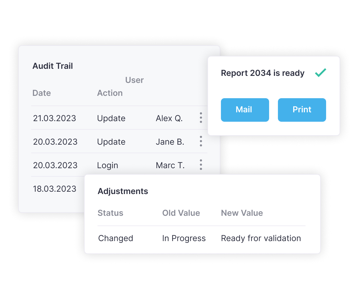 Dashboard mockup