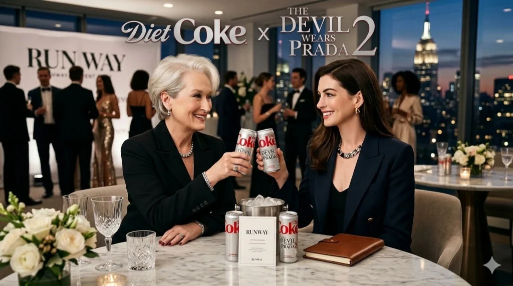 Campagne Diet Coke x Le Diable s'habille en Prada 2 : Analyse complète  (2026)