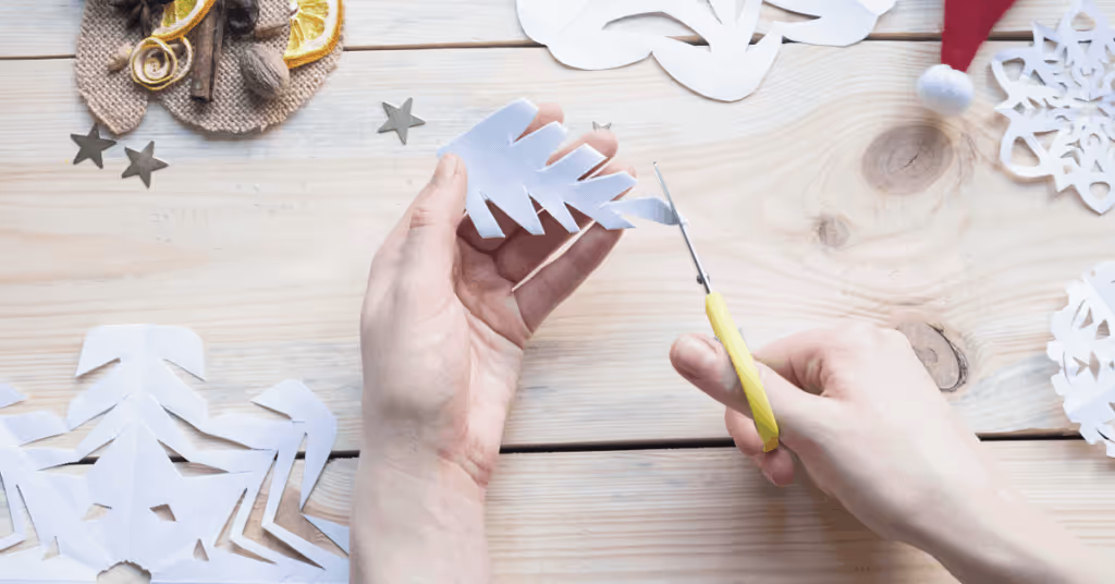 snowflake paper art