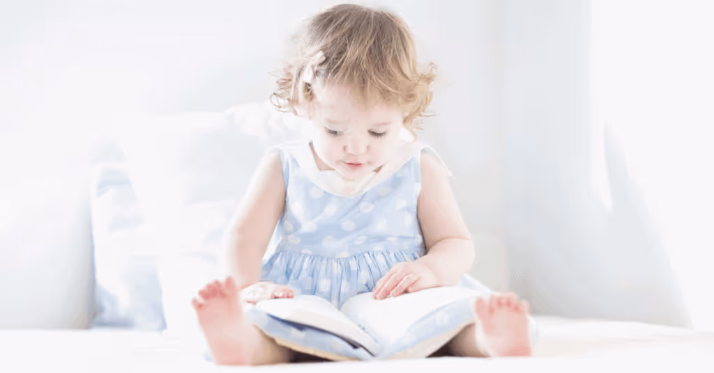 toddler reading book
