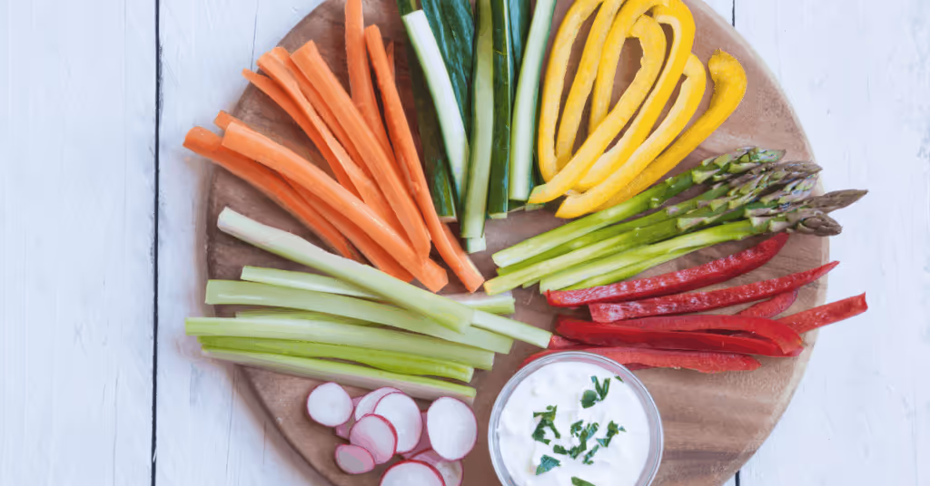 chopped vegetables
