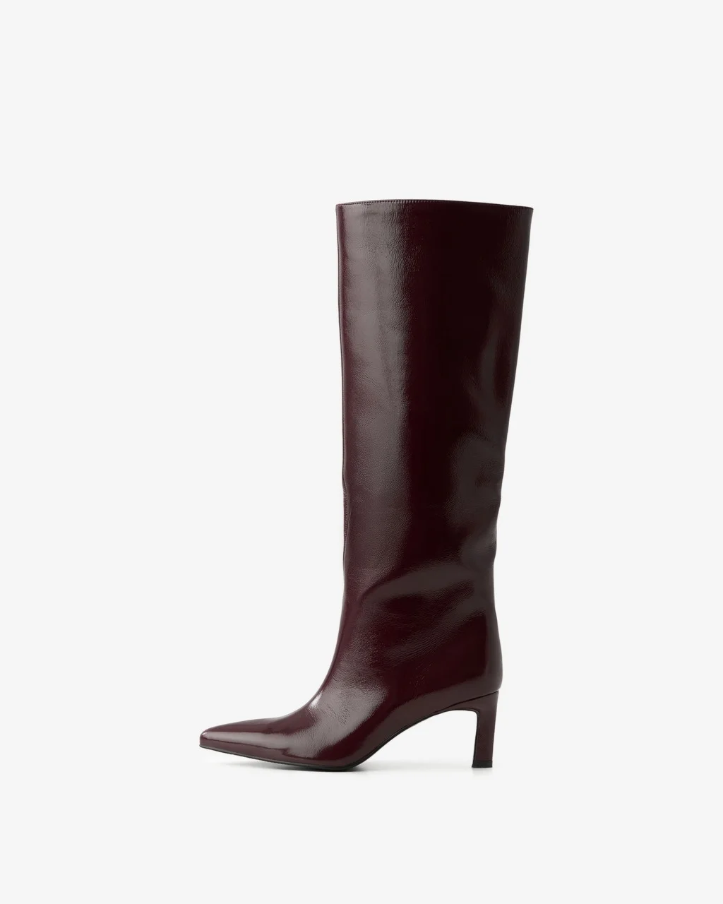 Винные кожаные сапоги WYSH