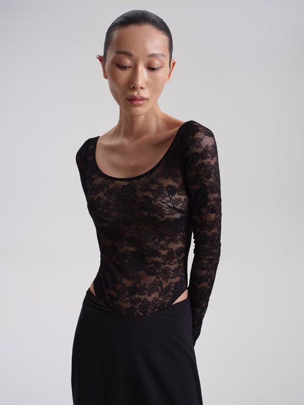 Боди кружевное NAMELAZZ