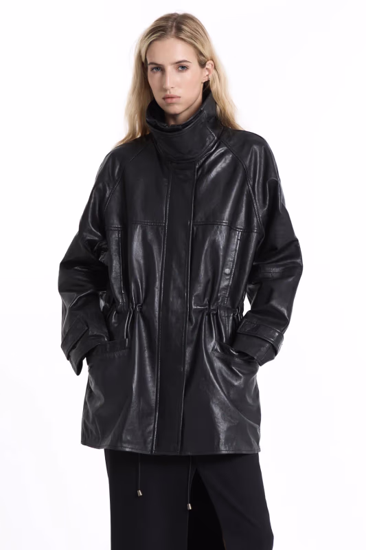 Куртка из натуральной кожи СНЕЖНАЯ КОРОЛЕВА