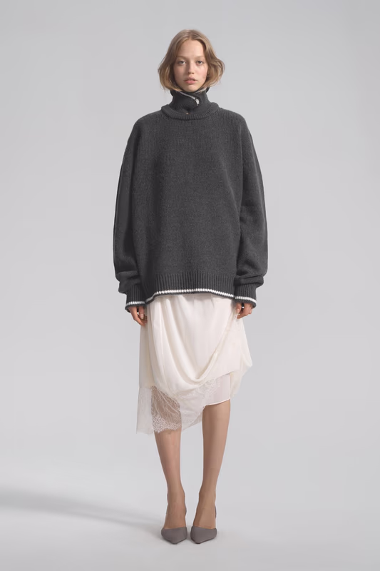 Свитер с отложным воротником LEVEL44