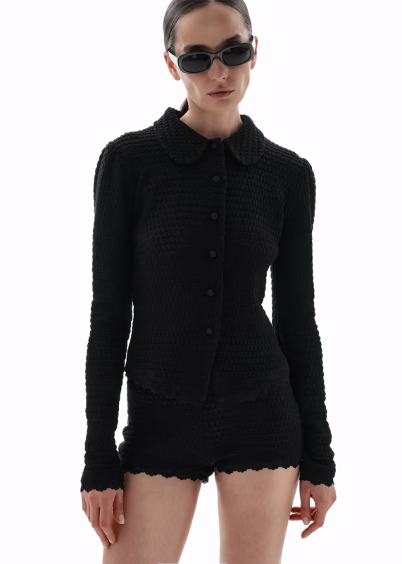 КАРДИГАН АЖУРНЫЙ С КРУЖЕВОМ ASYA SEMYONOVA